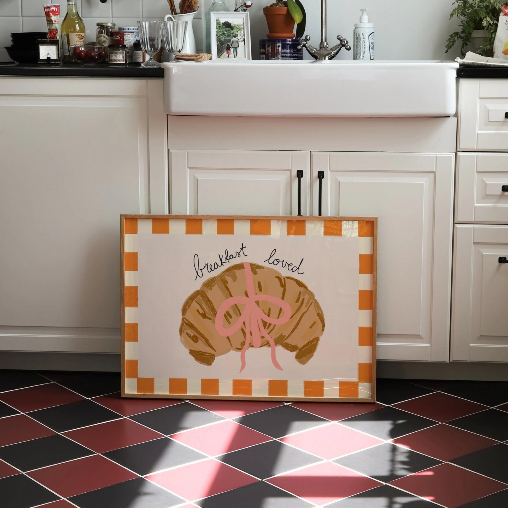 Breakfast Loved Croissant Wall Art