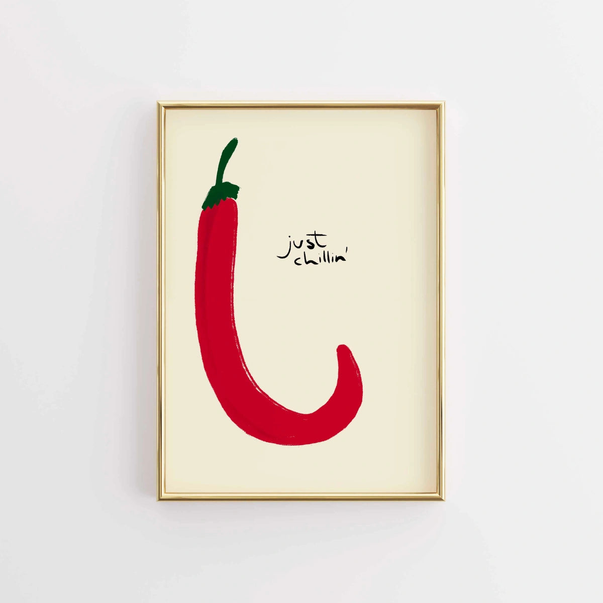 Just Chillin’ Wall Art – Funny Kitchen Print