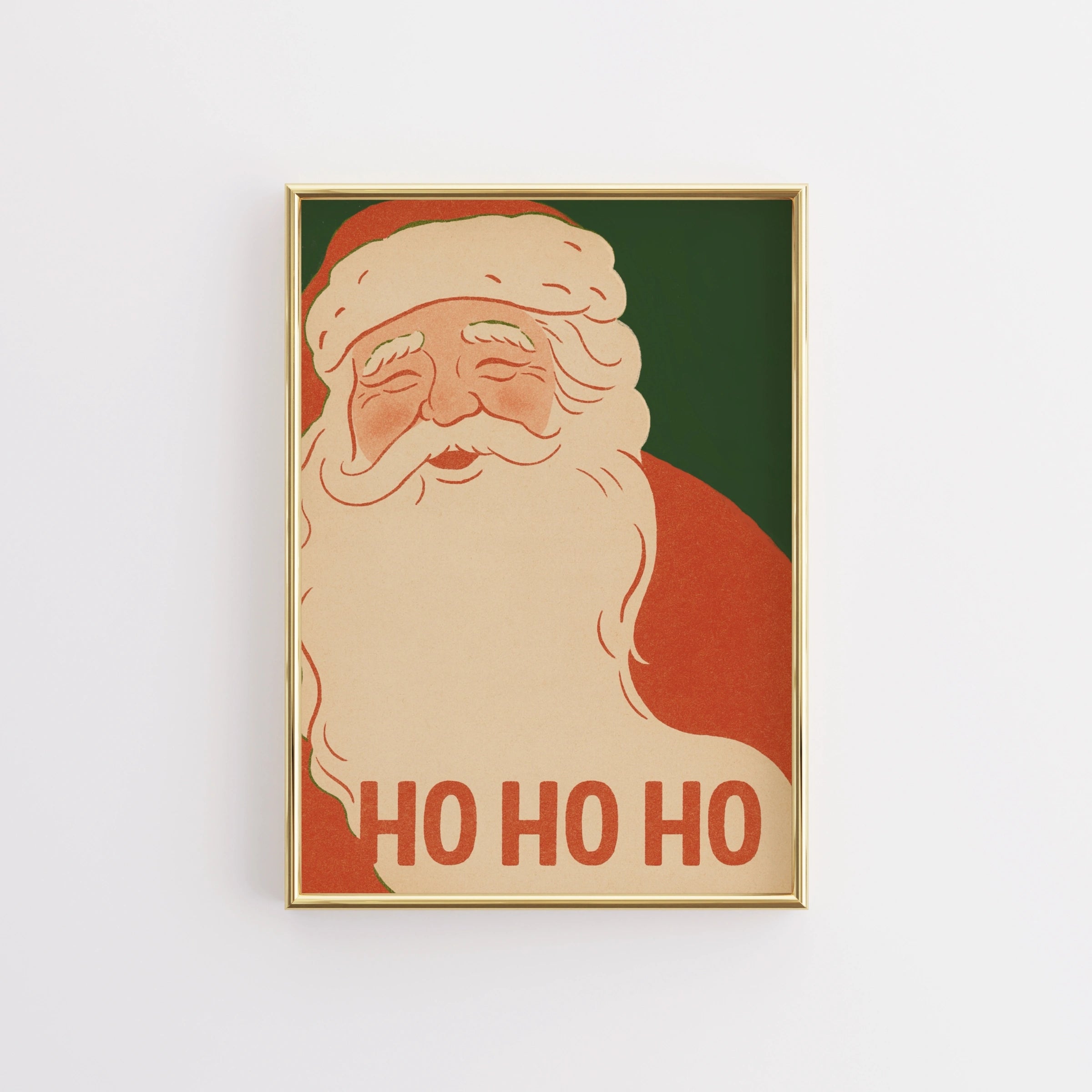 Poster retrò di Babbo Natale