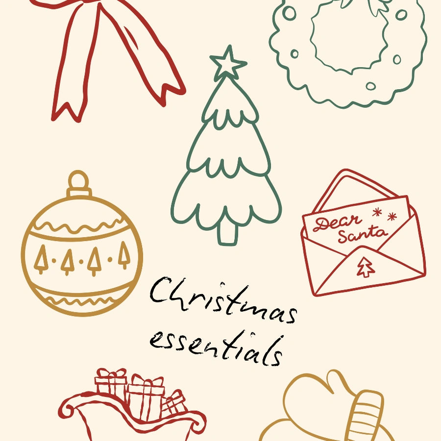 Christmas Essentials – Festive Holiday Wall Art Print