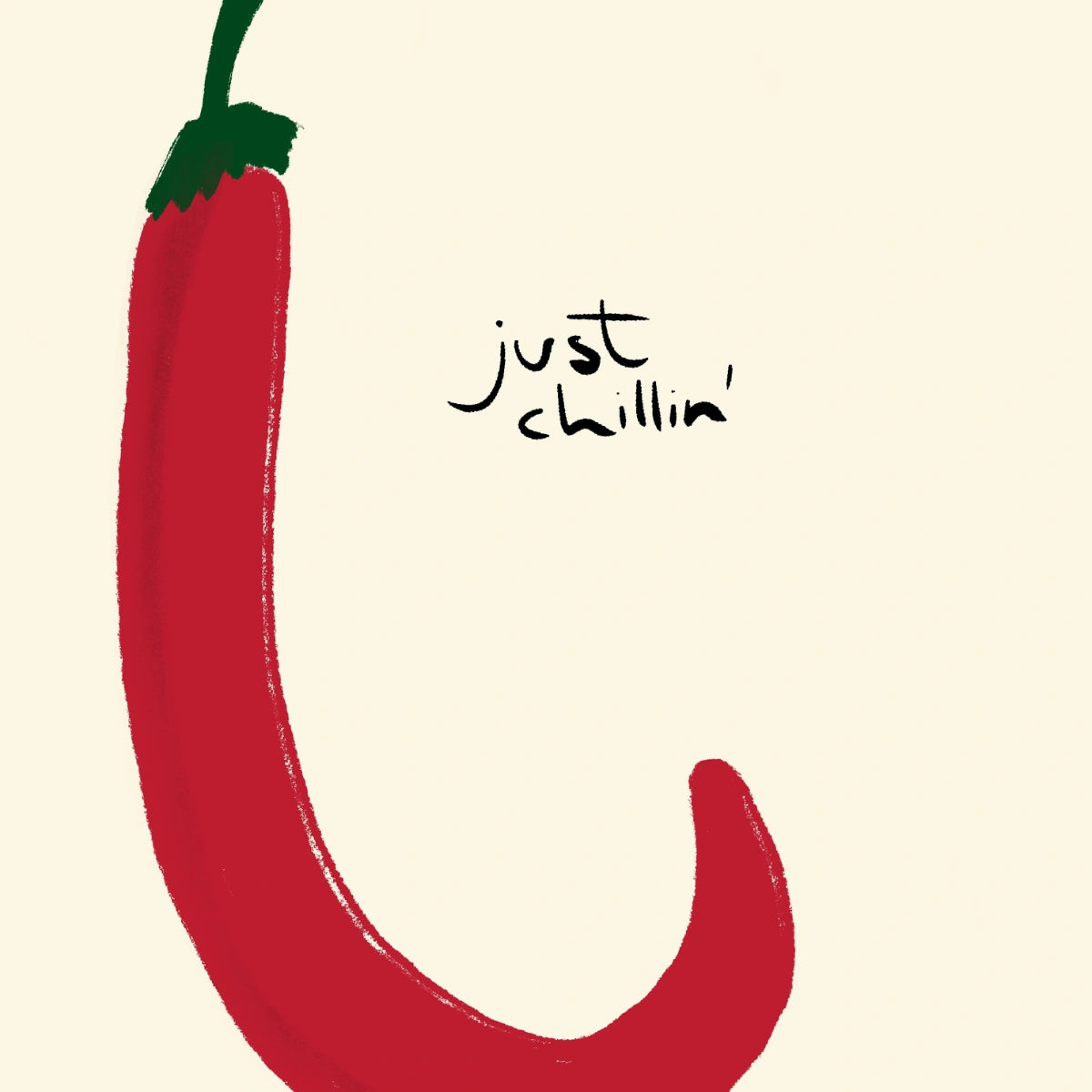 Just Chillin’ Wall Art – Funny Kitchen Print