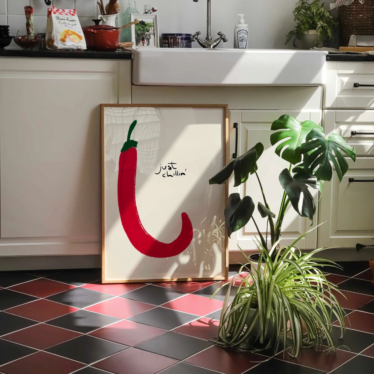 Just Chillin’ Wall Art – Funny Kitchen Print