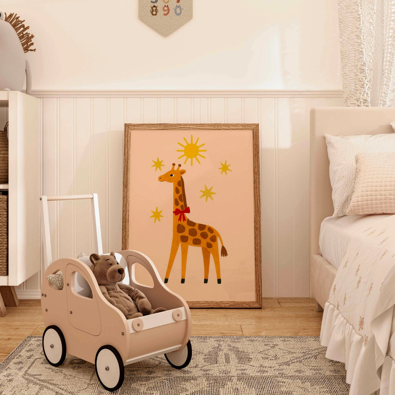 Giraffen-Kinderzimmerdruck