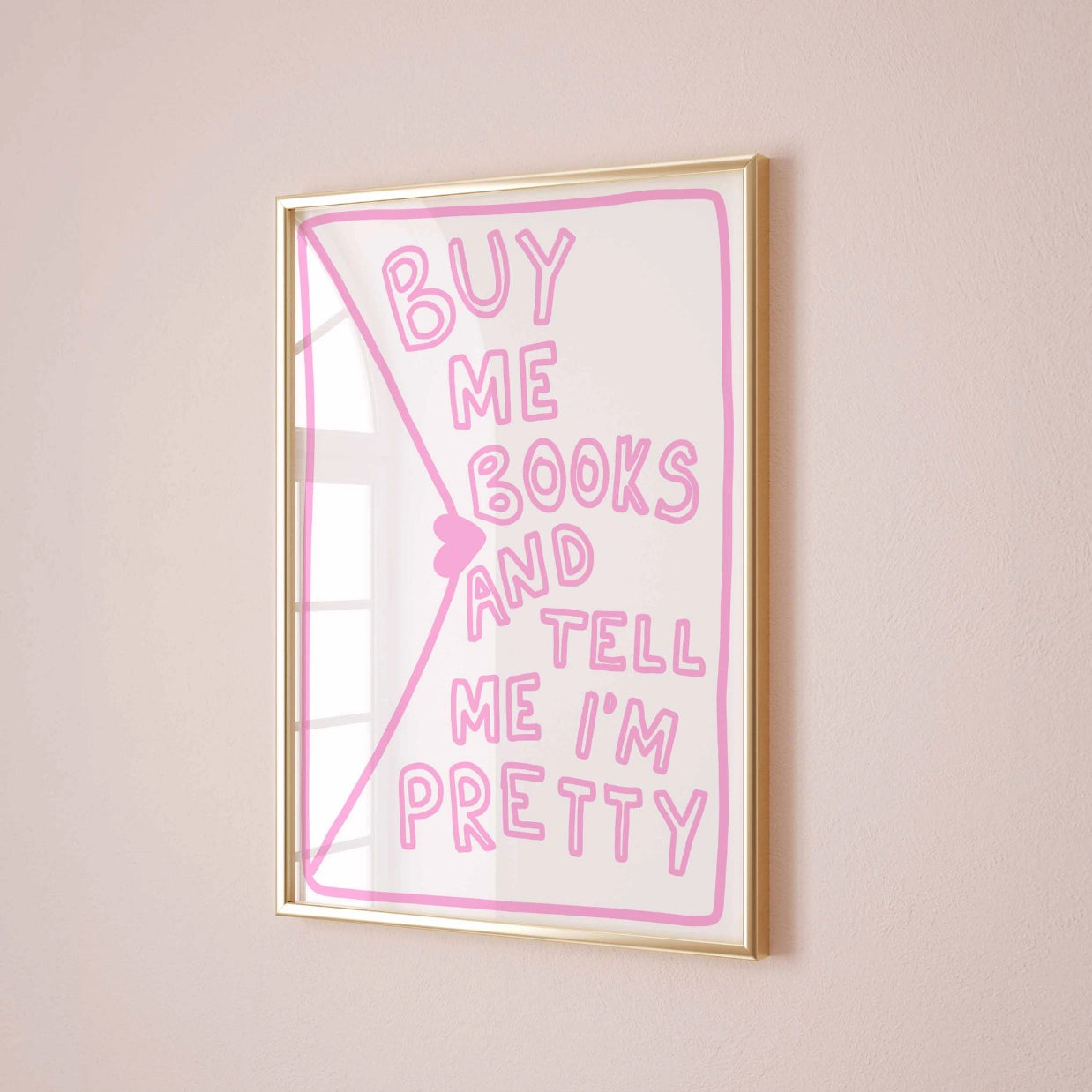 Buy Me Books  – Cute Bookish Print