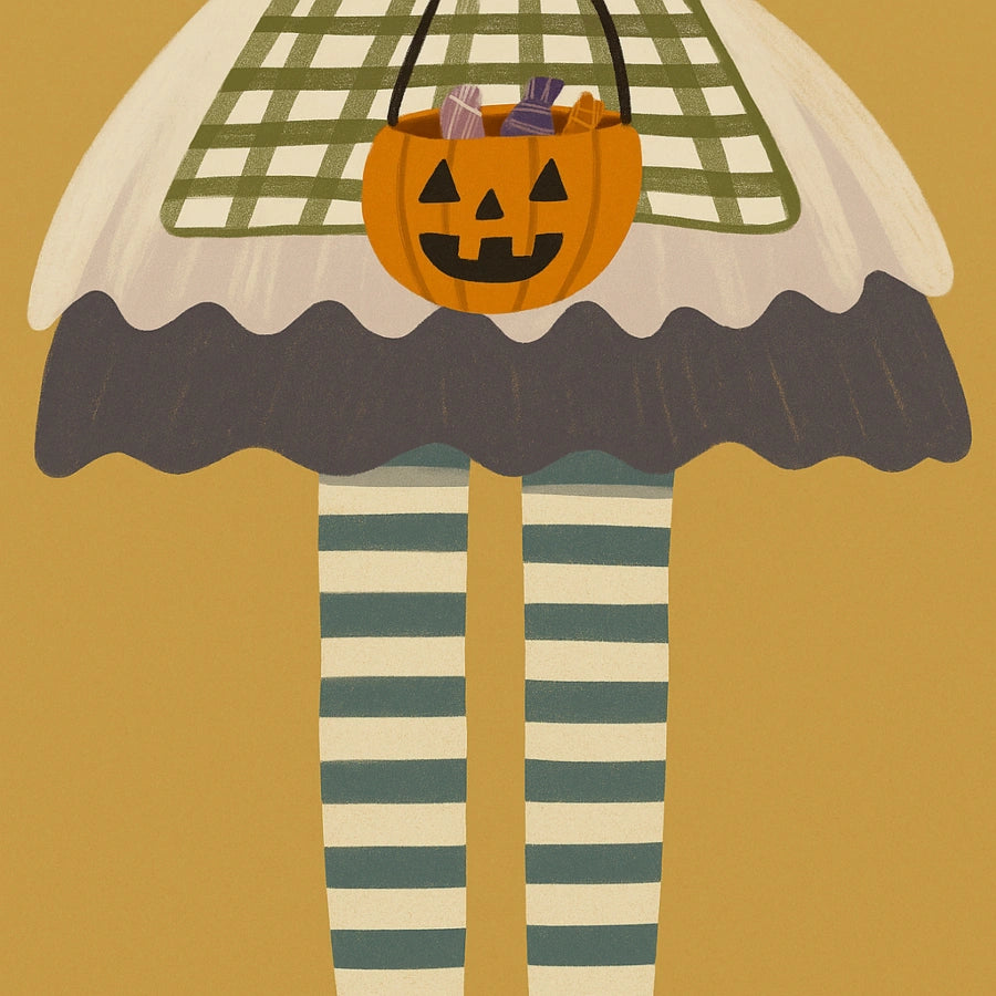 Witch Legs Halloween Print – Cute Trick or Treat Wall Art