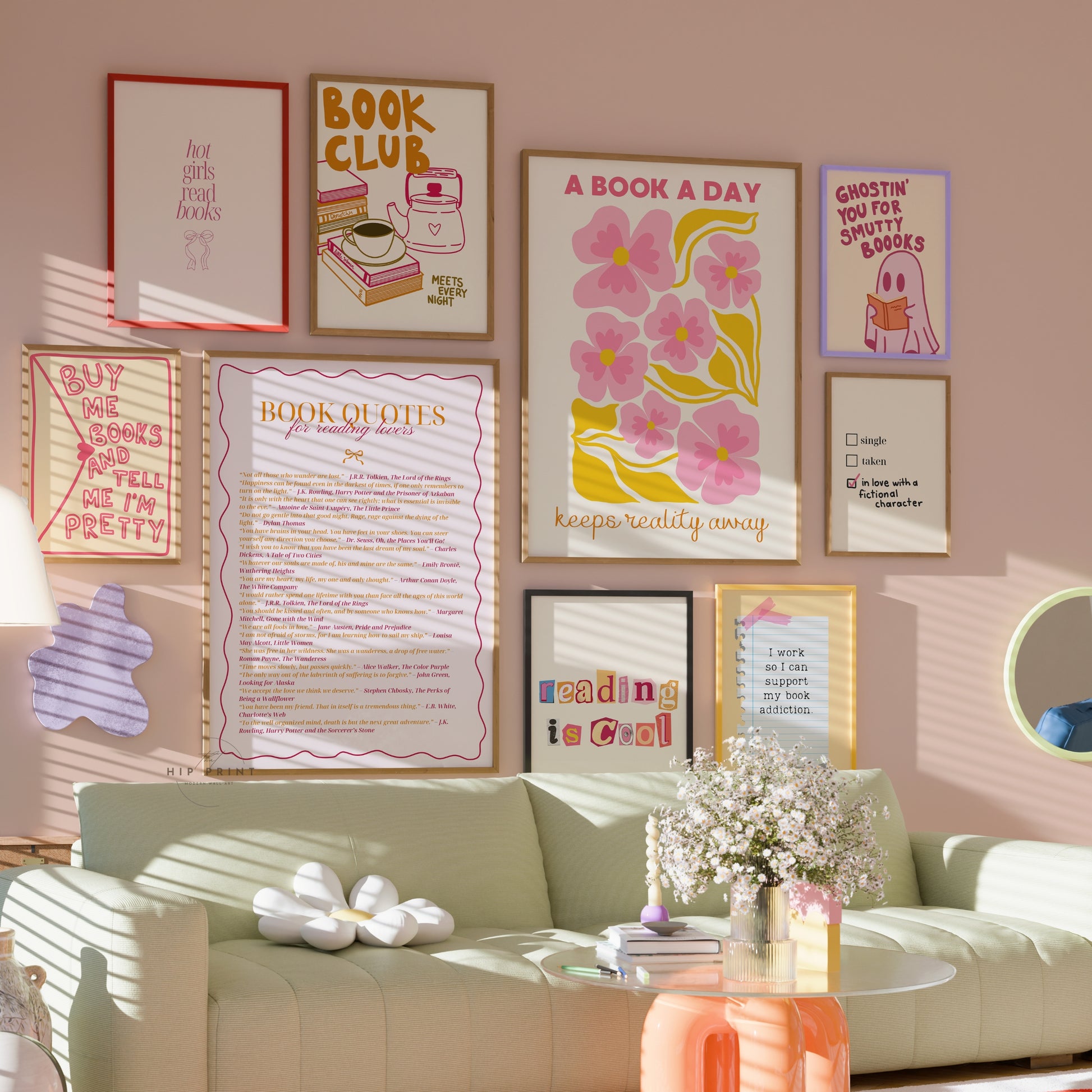 Handmade Bookish Decor, over 100 prints