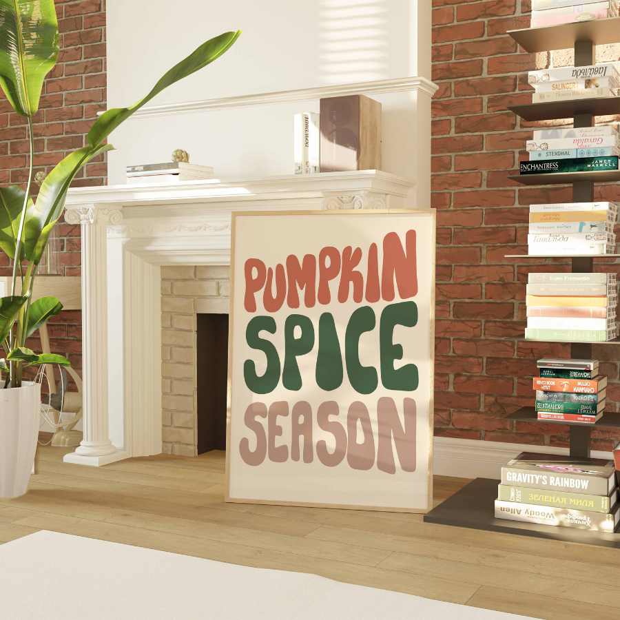 Pumpkin Spice Wall Art – Autumn Kitchen Decor