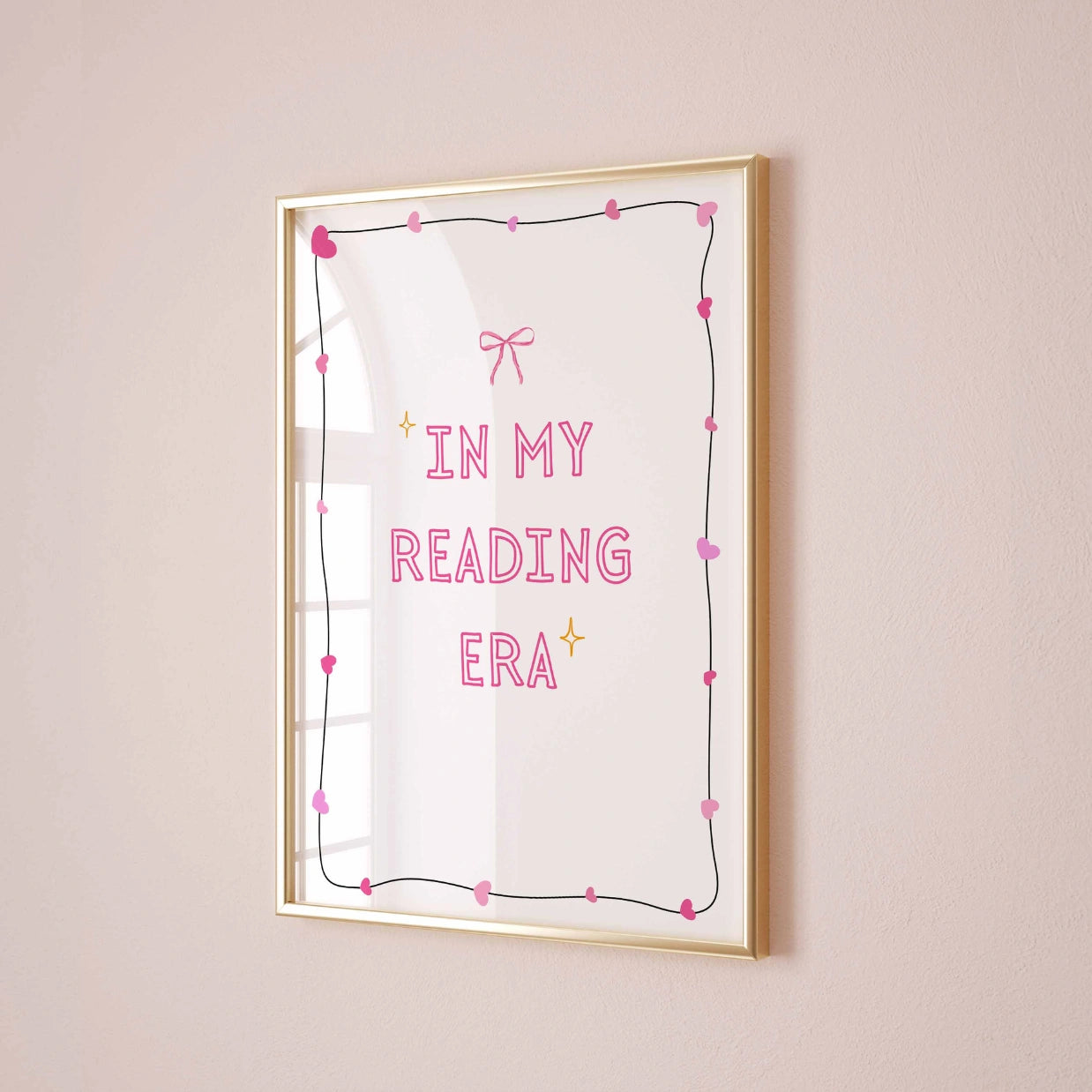 In meiner Lesephase – Rosa Preppy-Print