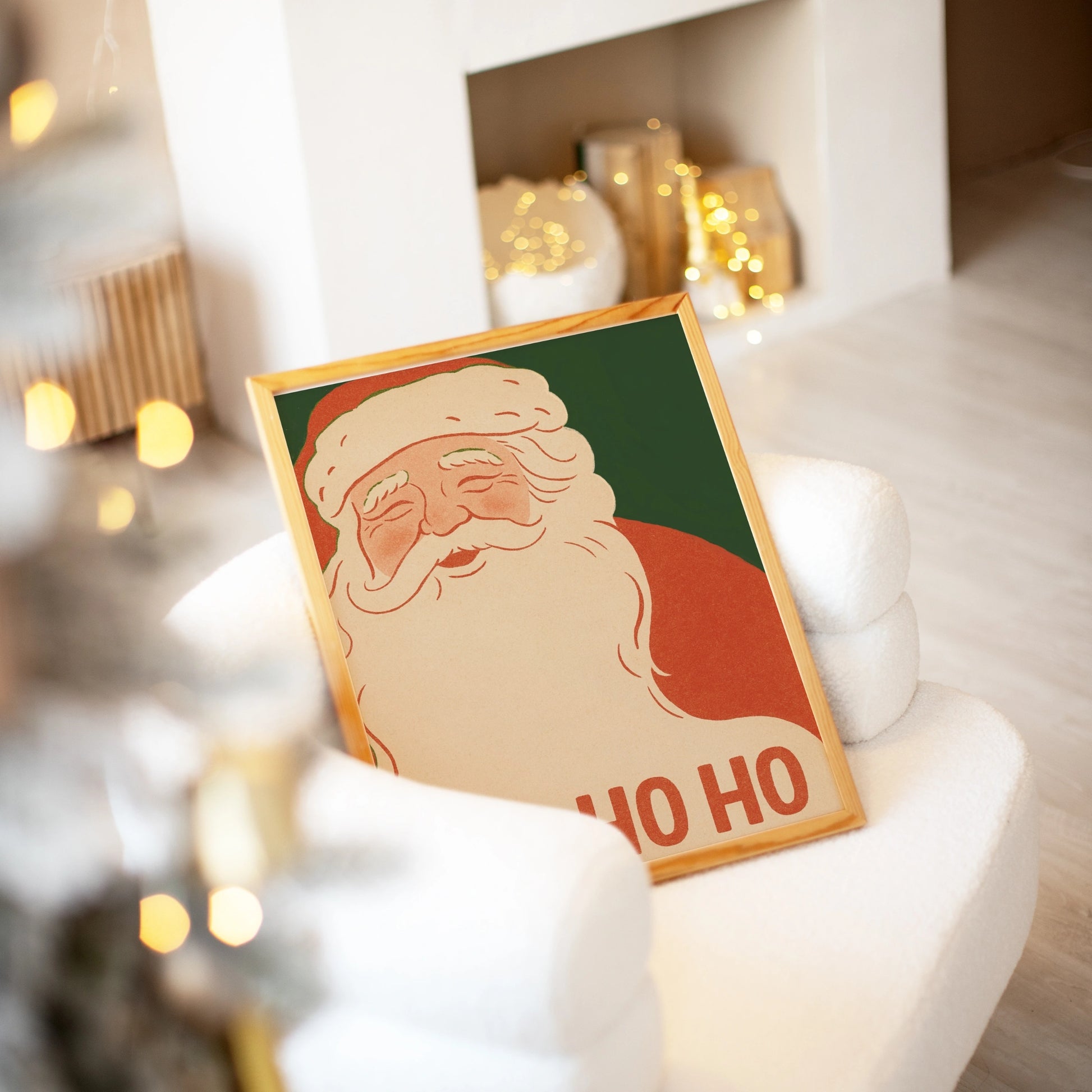 Poster retrò di Babbo Natale