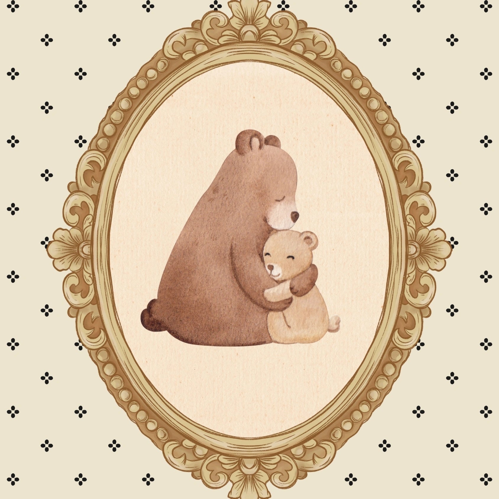 Bear Family Nursery Print