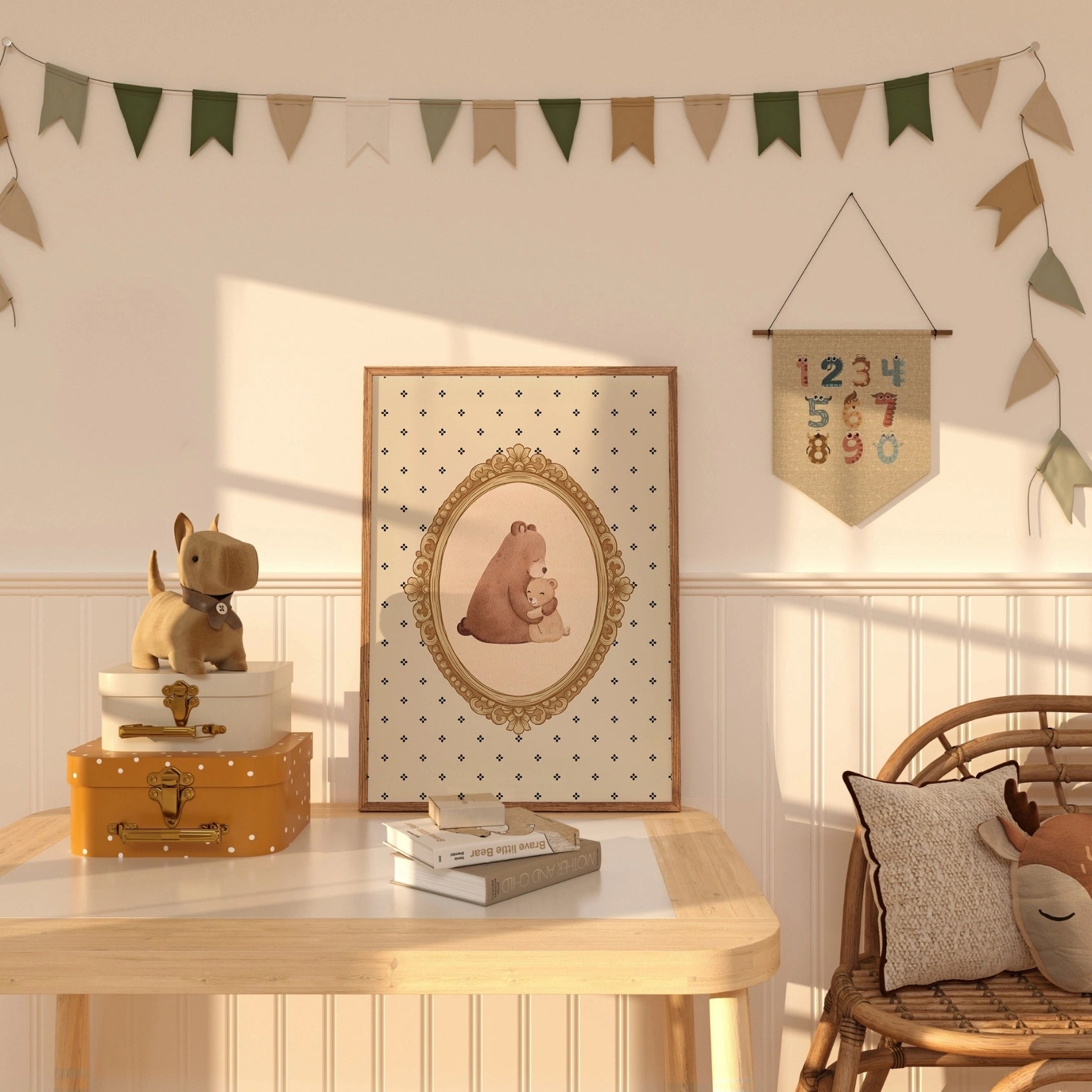 Bear Family Nursery Print