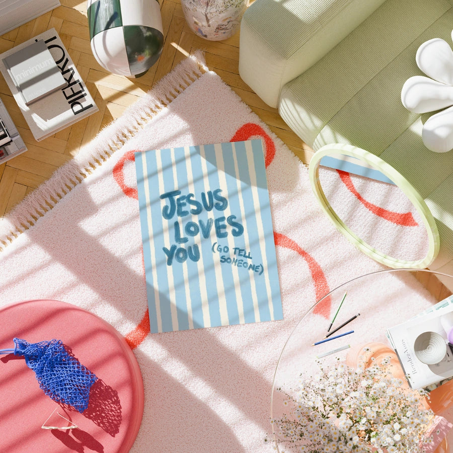 Jesus Loves You Go Tell Someone Wall Art – Christian Evangelism Print