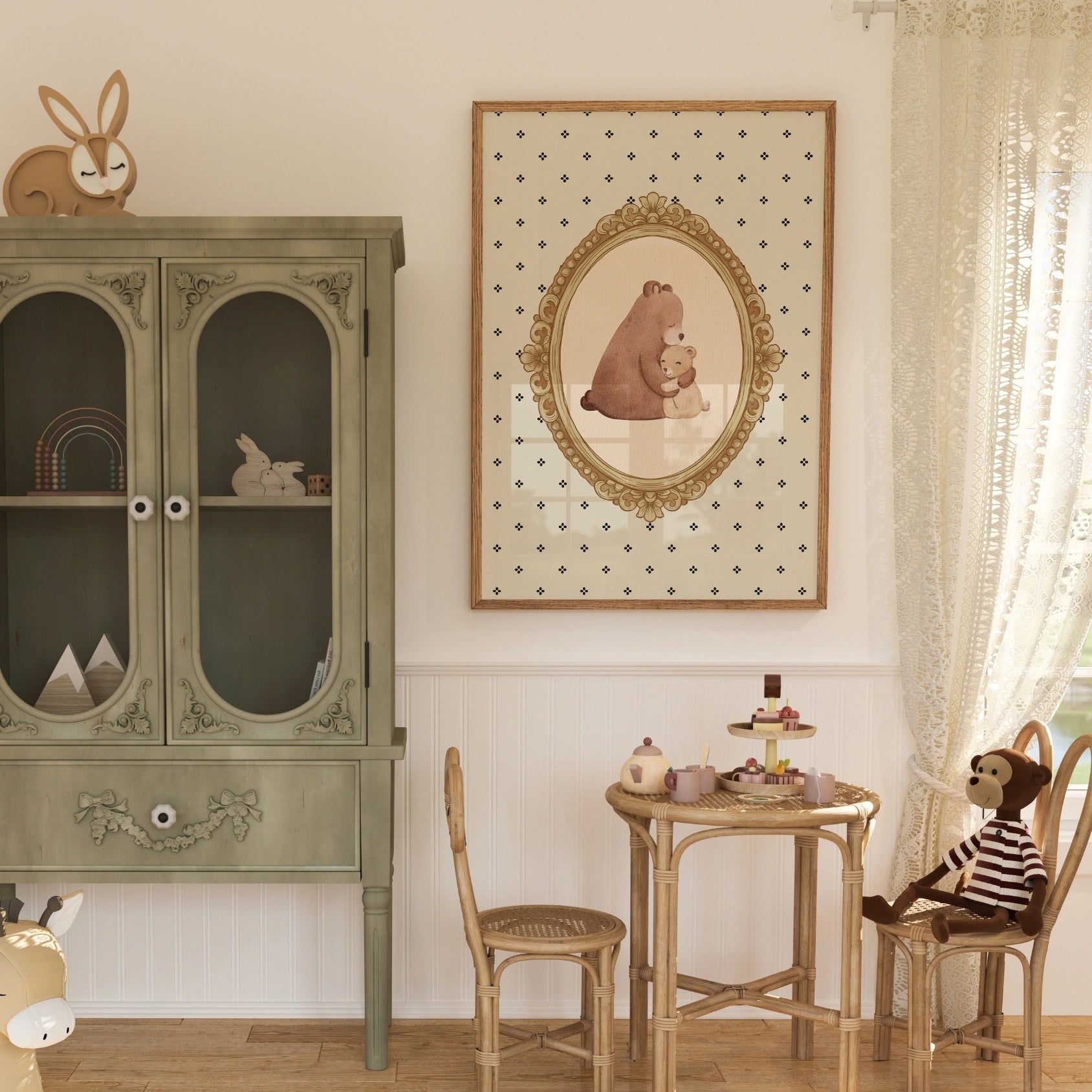 Bear Family Nursery Print