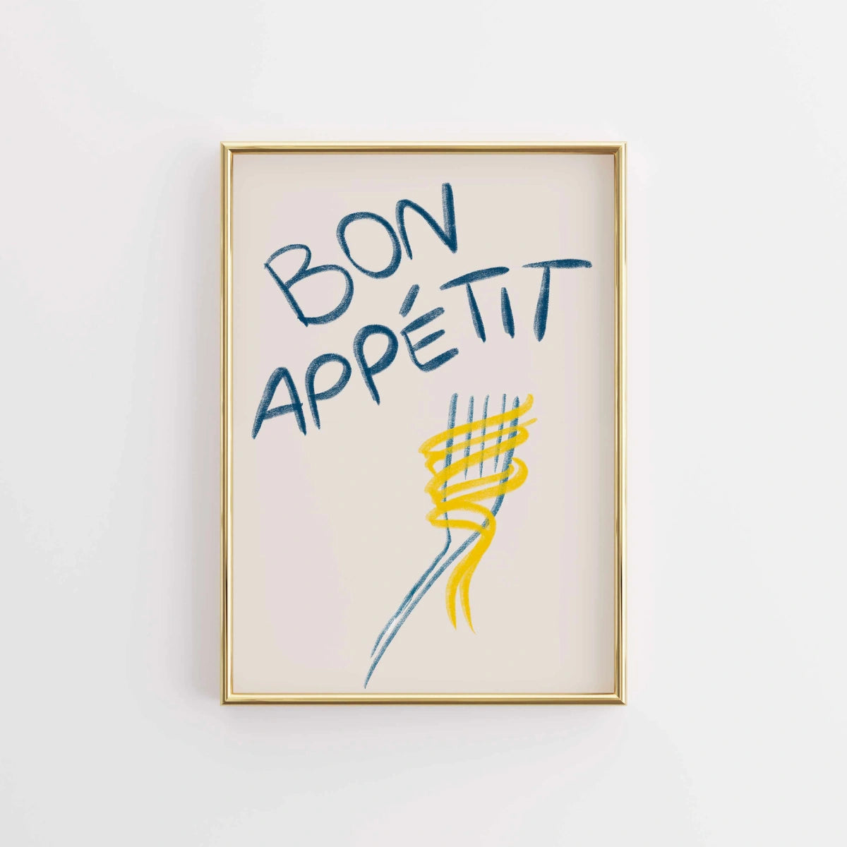Bon Appétit Kitchen Wall Art – Food Quote Print
