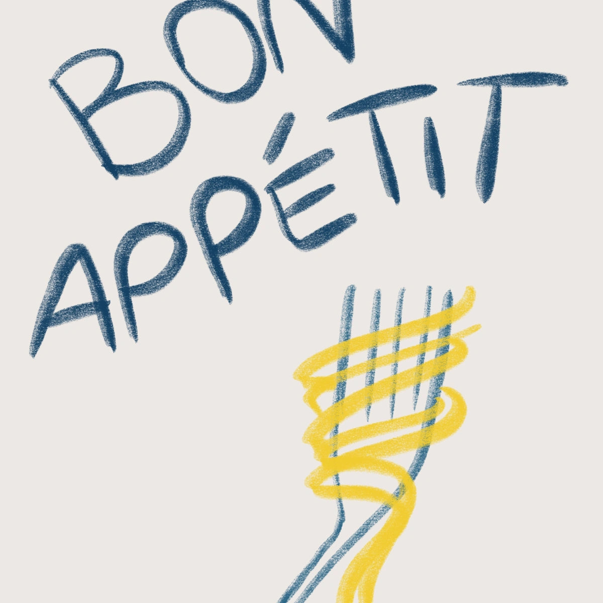 Bon Appétit Kitchen Wall Art – Food Quote Print
