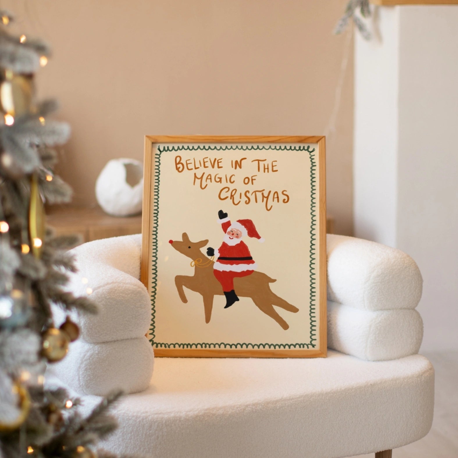 Babbo Natale e renne di Natale