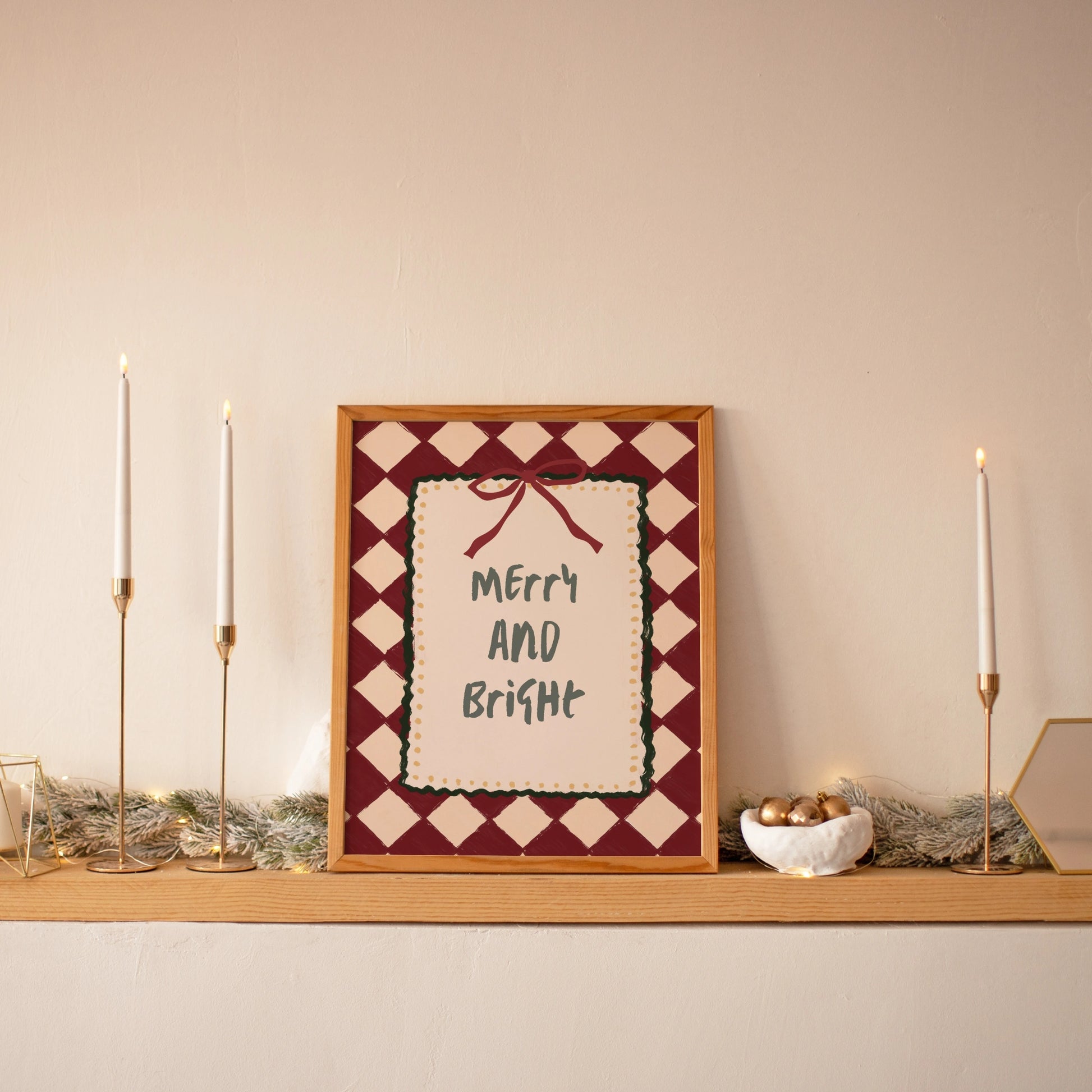 Cozy Festive Typography Decor