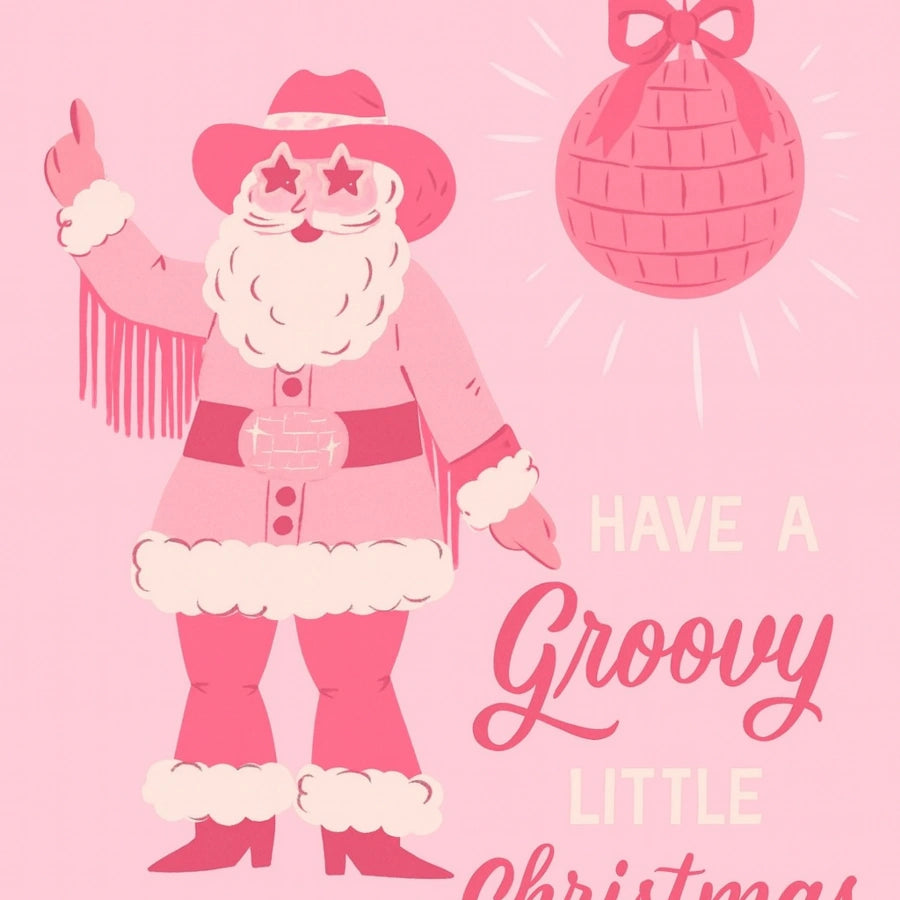 Groovy Christmas Vibes – Disco Holiday Print