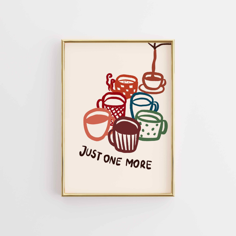 Coffee Cups Wall Art – Cozy Kitchen Decor