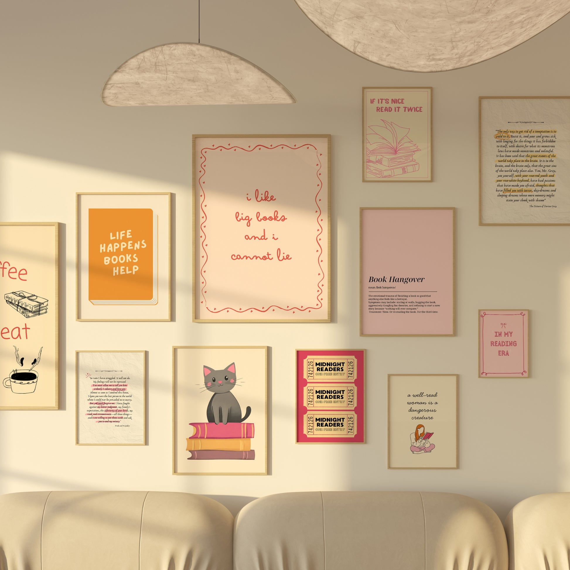 Handmade Bookish Decor, over 100 prints