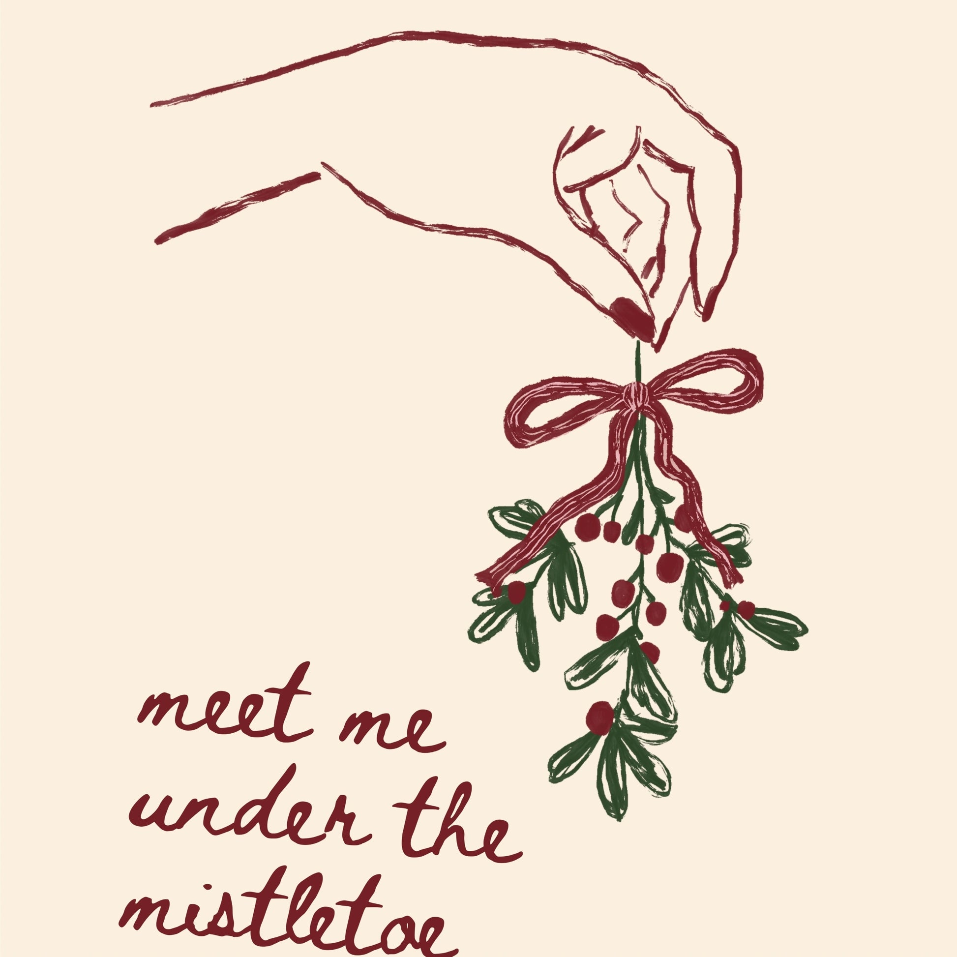 Hand-Drawn Minimal Holiday Poster