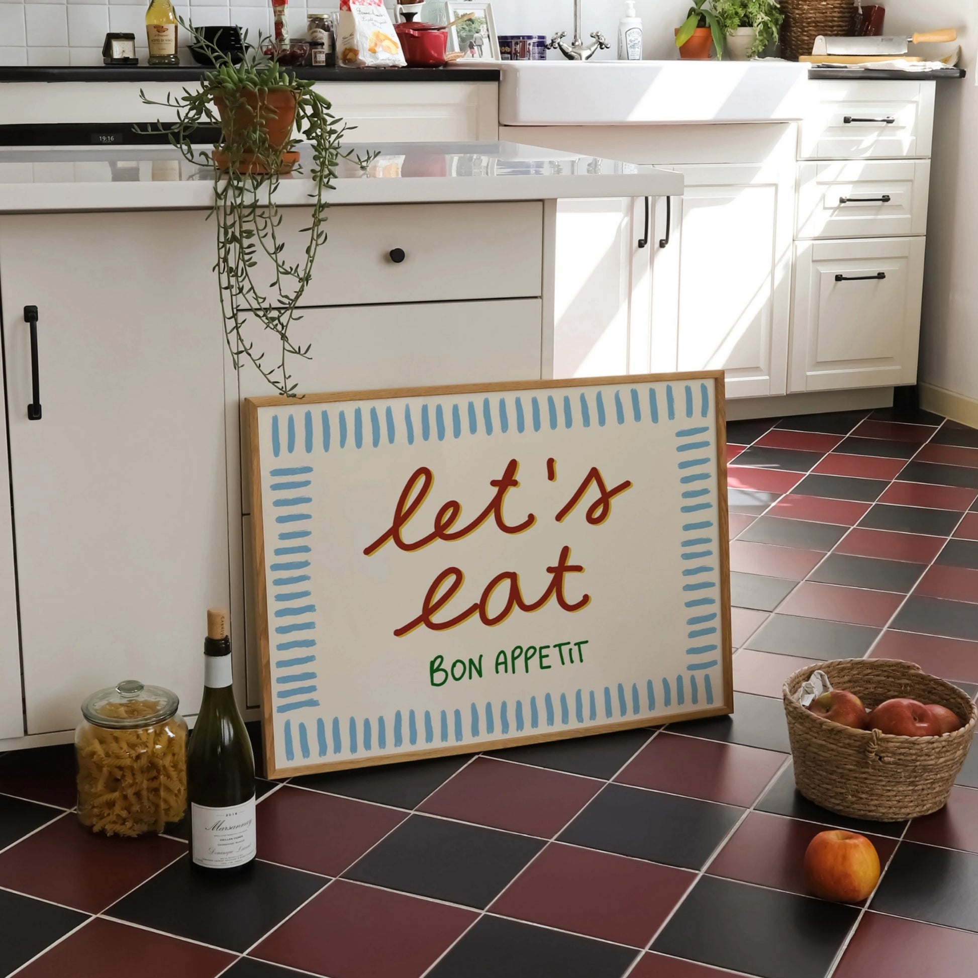 Let’s Eat Kitchen Wall Art