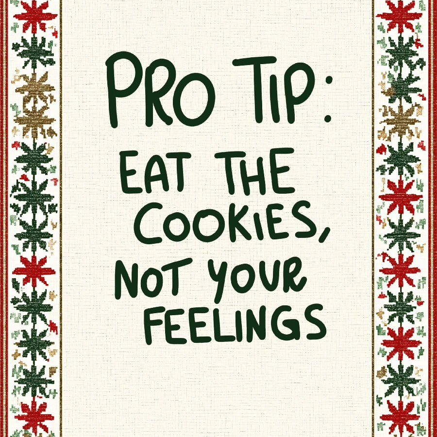 Cookie Pro Tip – Funny Holiday Wall Art Print