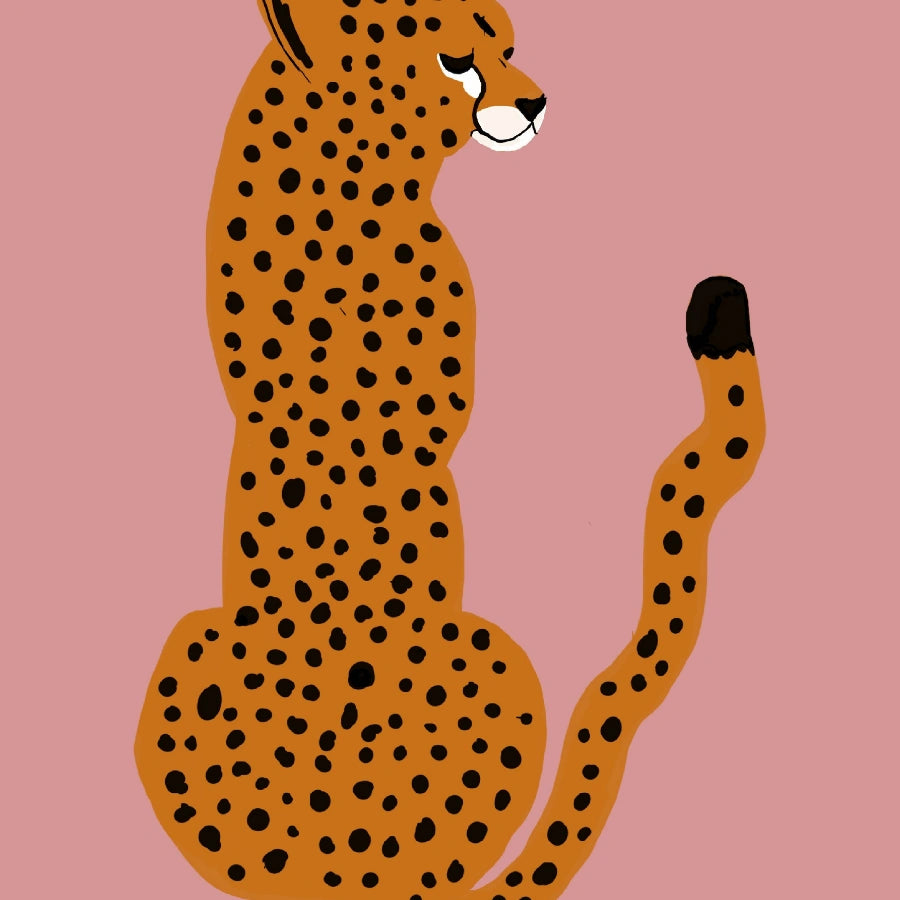 Cheetah Wall Art – Pink Maximalist Animal Print