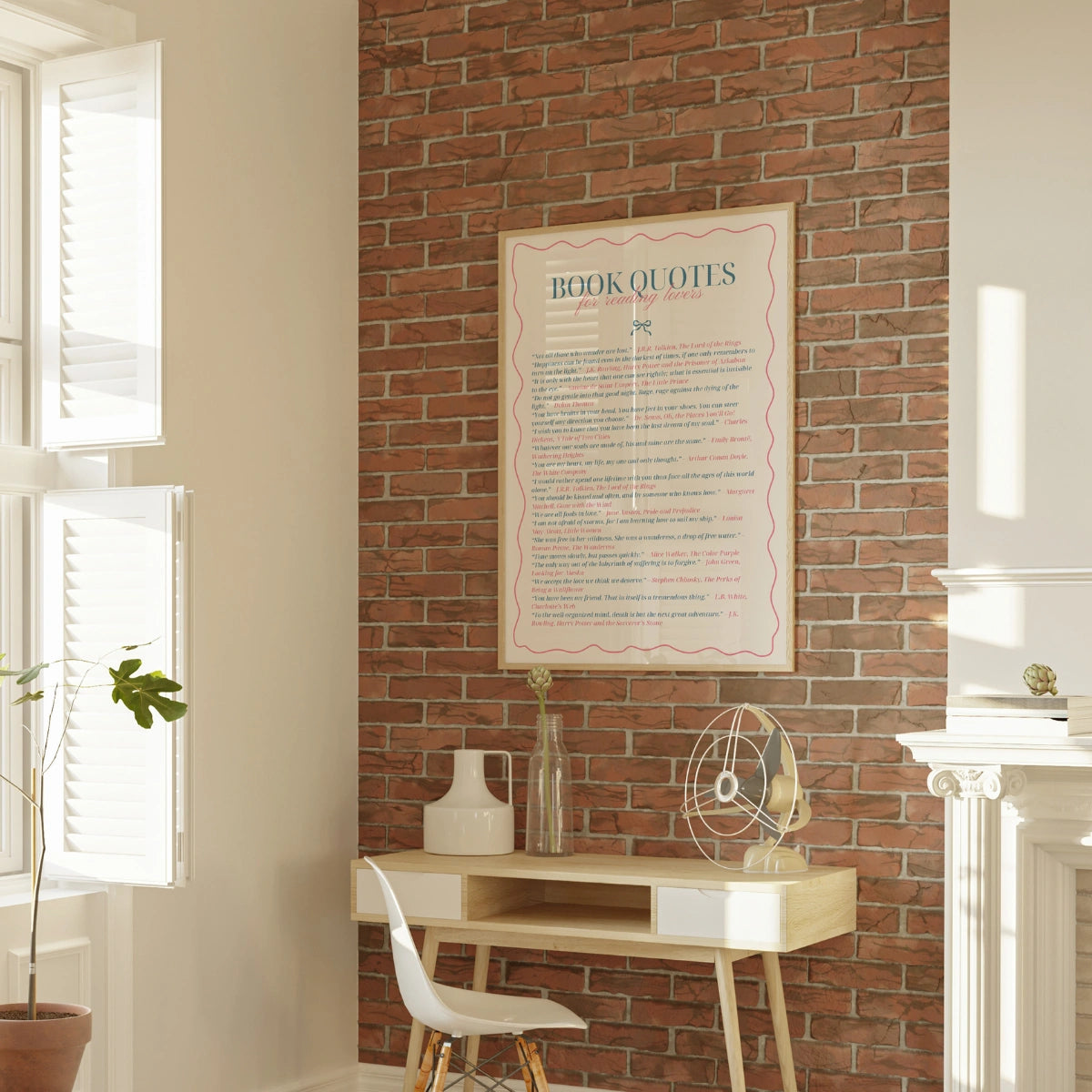 Quotes & Books Print – Literary Wall Art for Readers