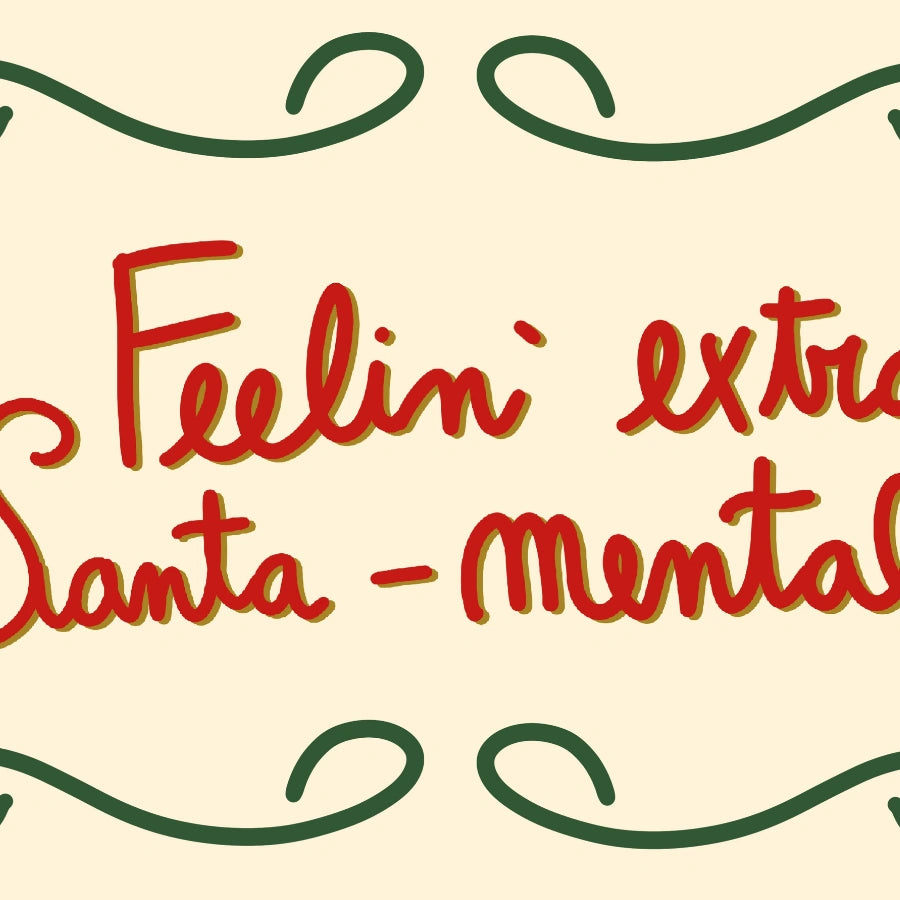 Feelin' Extra Santa-mental Wall Art – Funny Holiday Print