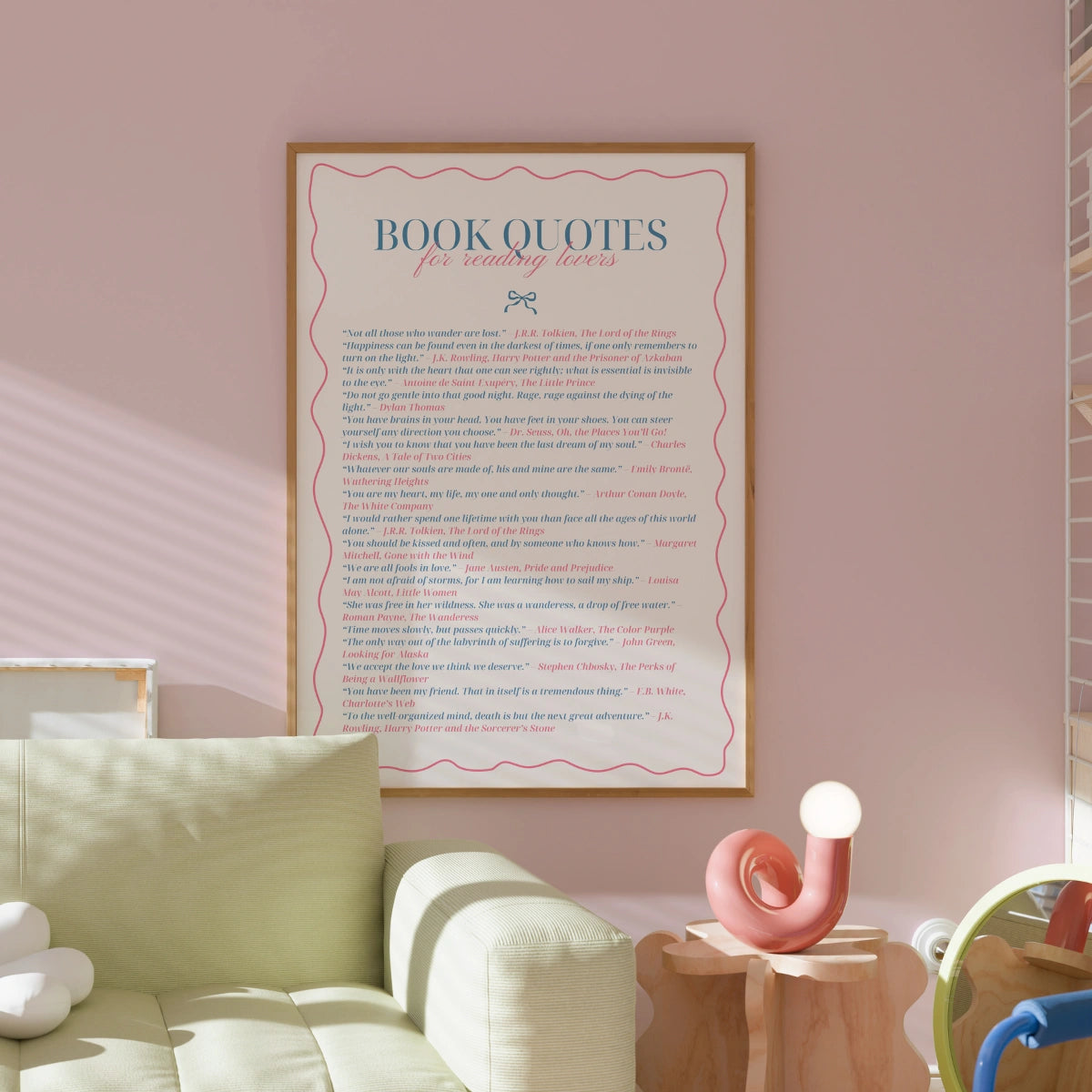 Quotes & Books Print – Literary Wall Art for Readers