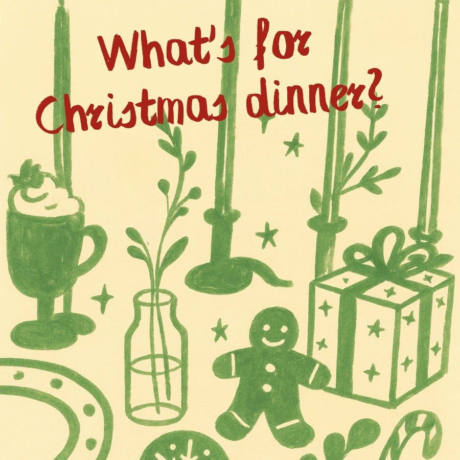 Christmas Dinner Wall Art - Funny Holiday Quote Print