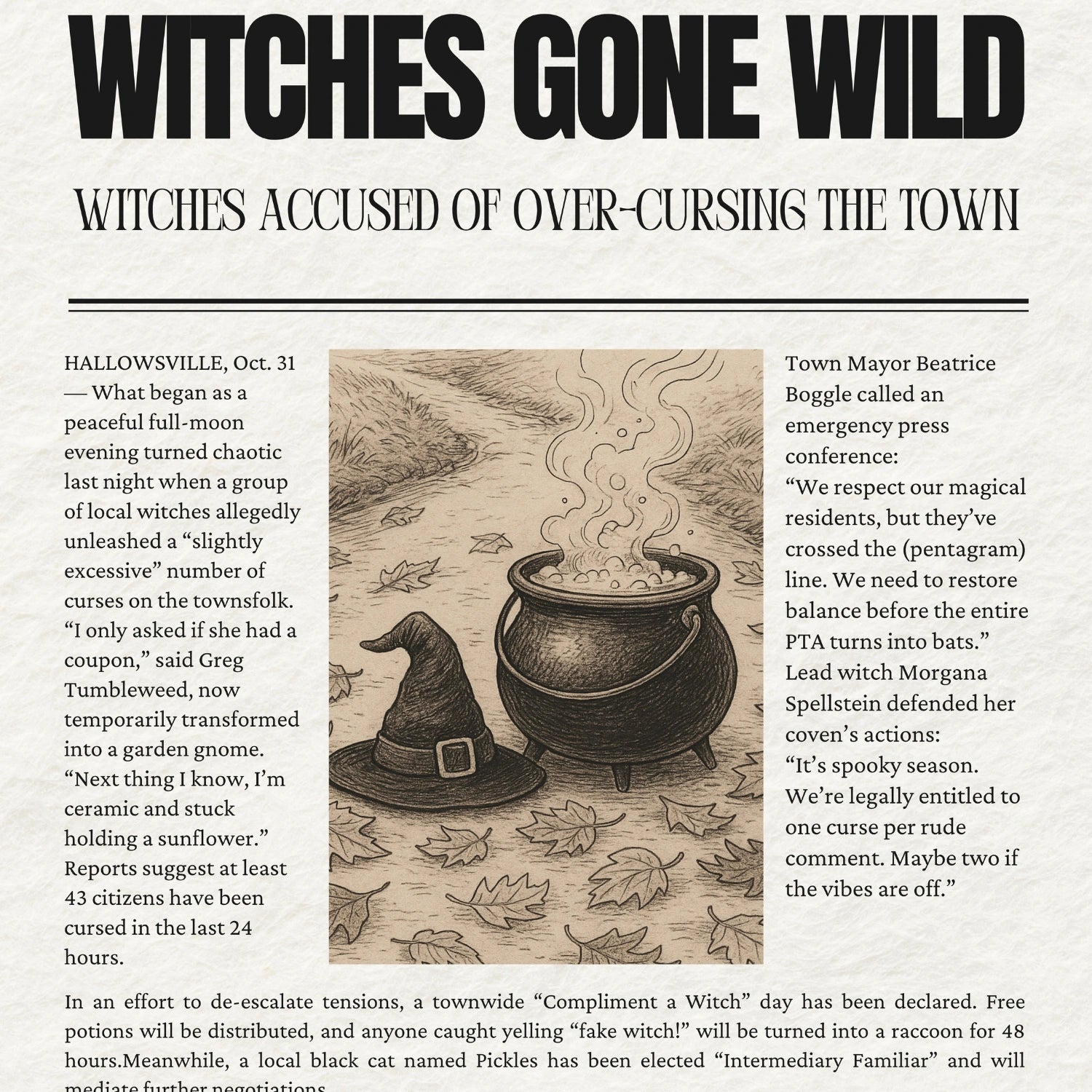 Witches Gone Wild Print – Funny Halloween