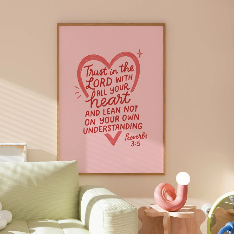 Bible Verse Poster – Inspirational Scripture Artwork