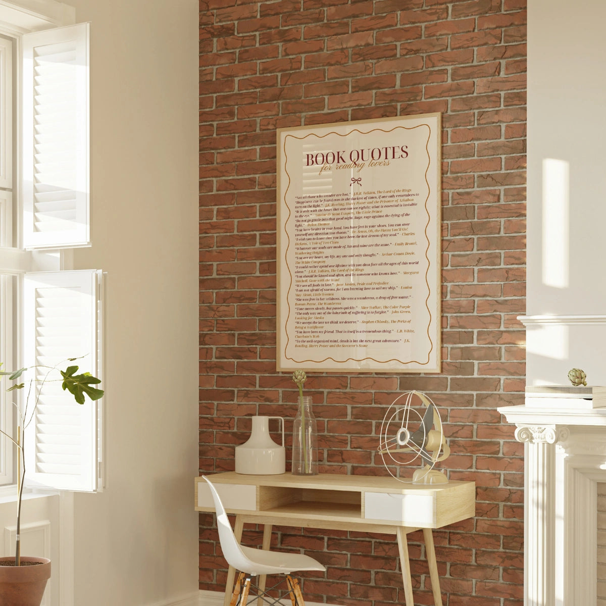 Quotes & Books Print – Literary Wall Art for Readers