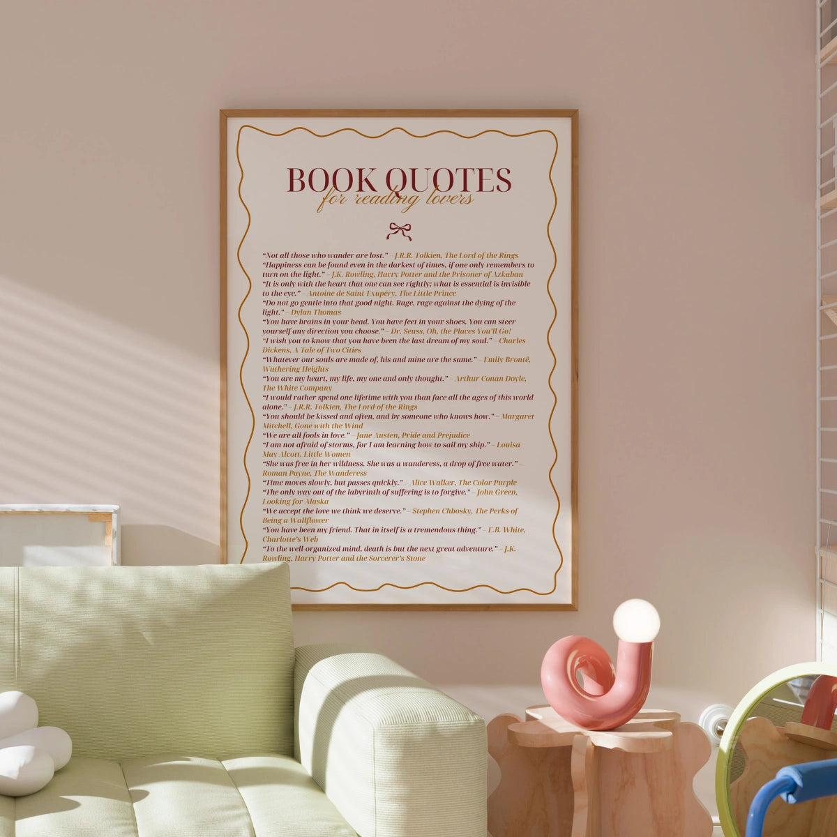 Quotes & Books Print – Literary Wall Art for Readers