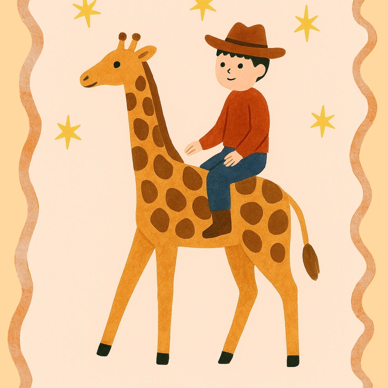 Cowboy Nursery Print