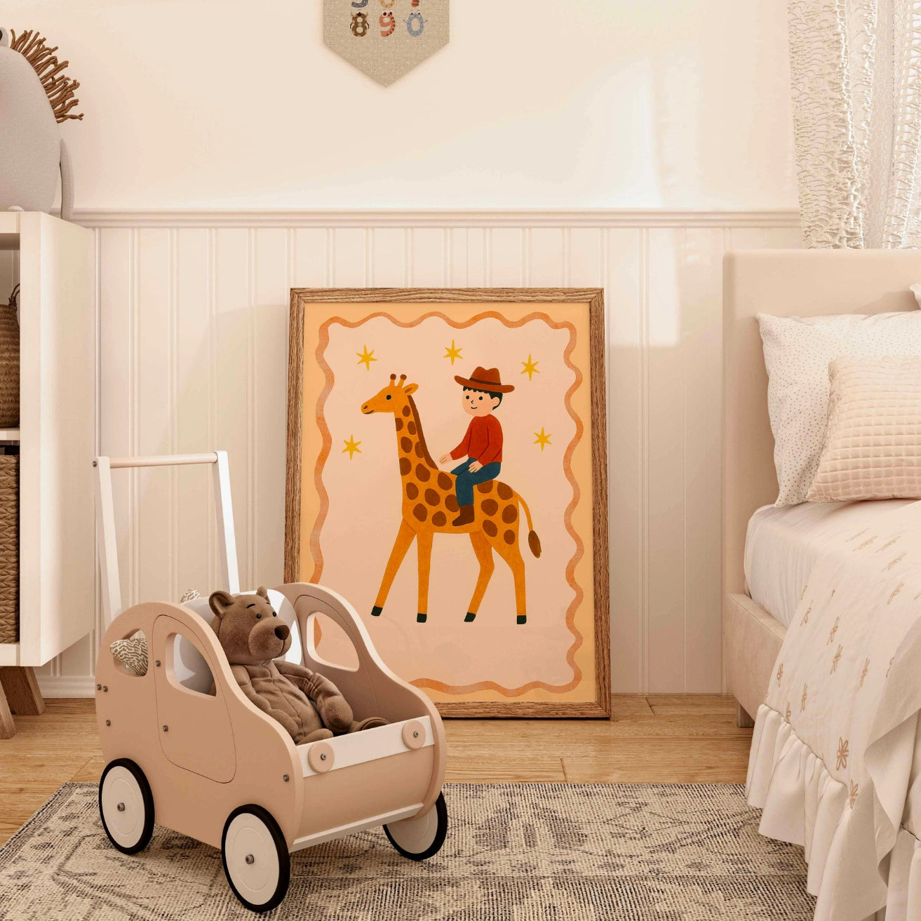 Stampa per cameretta dei bambini Cowboy