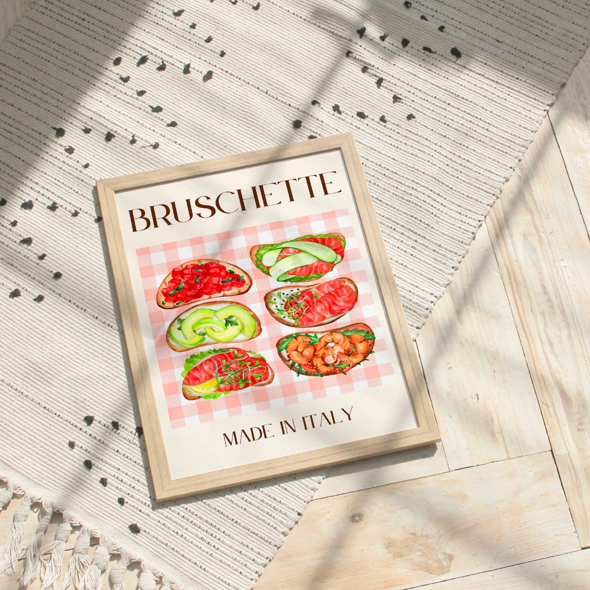 Bruschetta-Wandbild – Italienische Küchendekoration