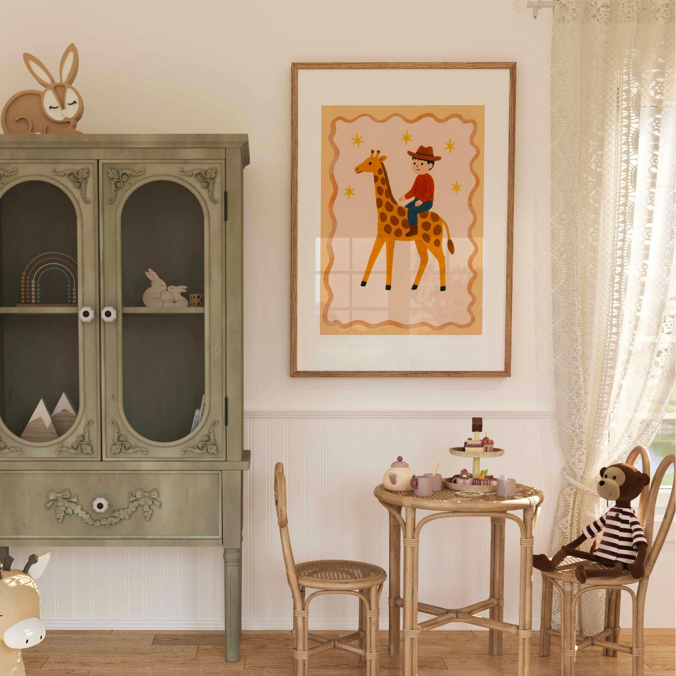 Stampa per cameretta dei bambini Cowboy