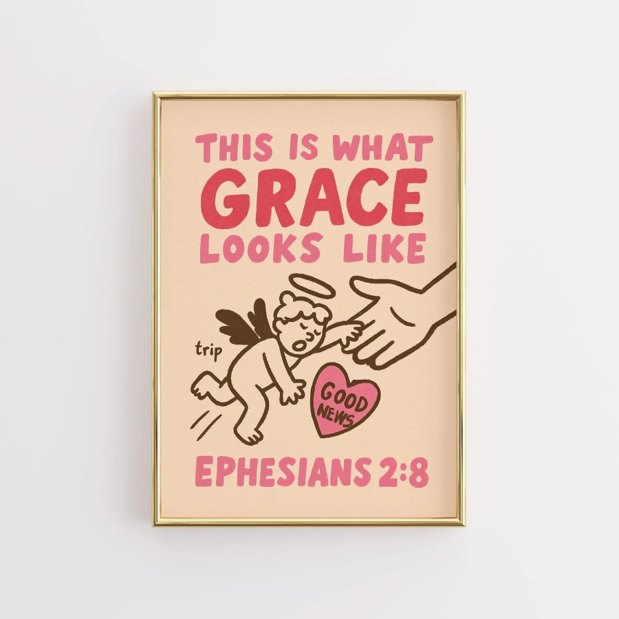 This Is What Grace Looks Like Wall Art – Good News Faith Poster