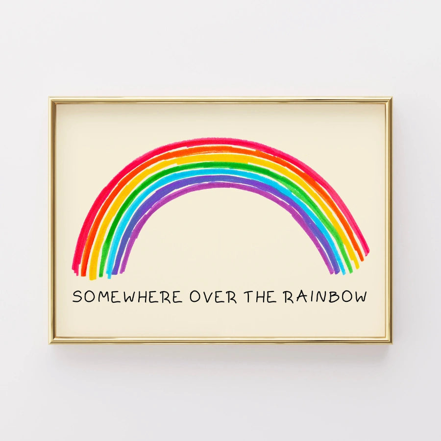 Rainbow Nursery Print – Wall Art for Kids Room