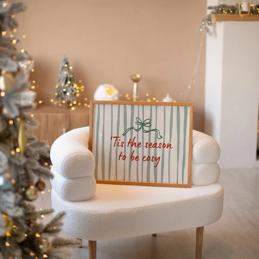 Tis the Season – Cozy Christmas Wall Art Print