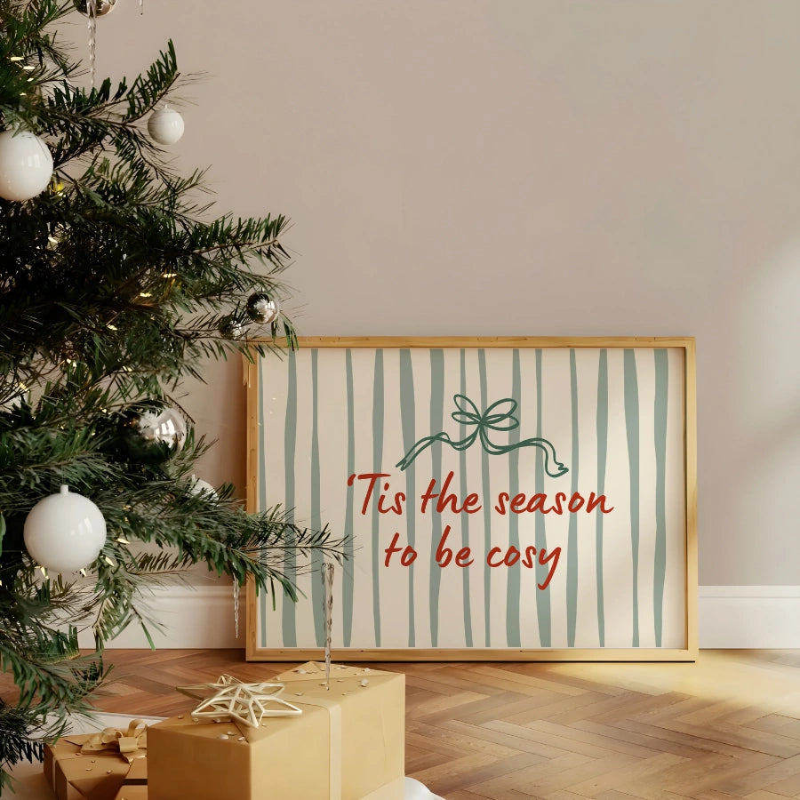 Tis the Season – Cozy Christmas Wall Art Print
