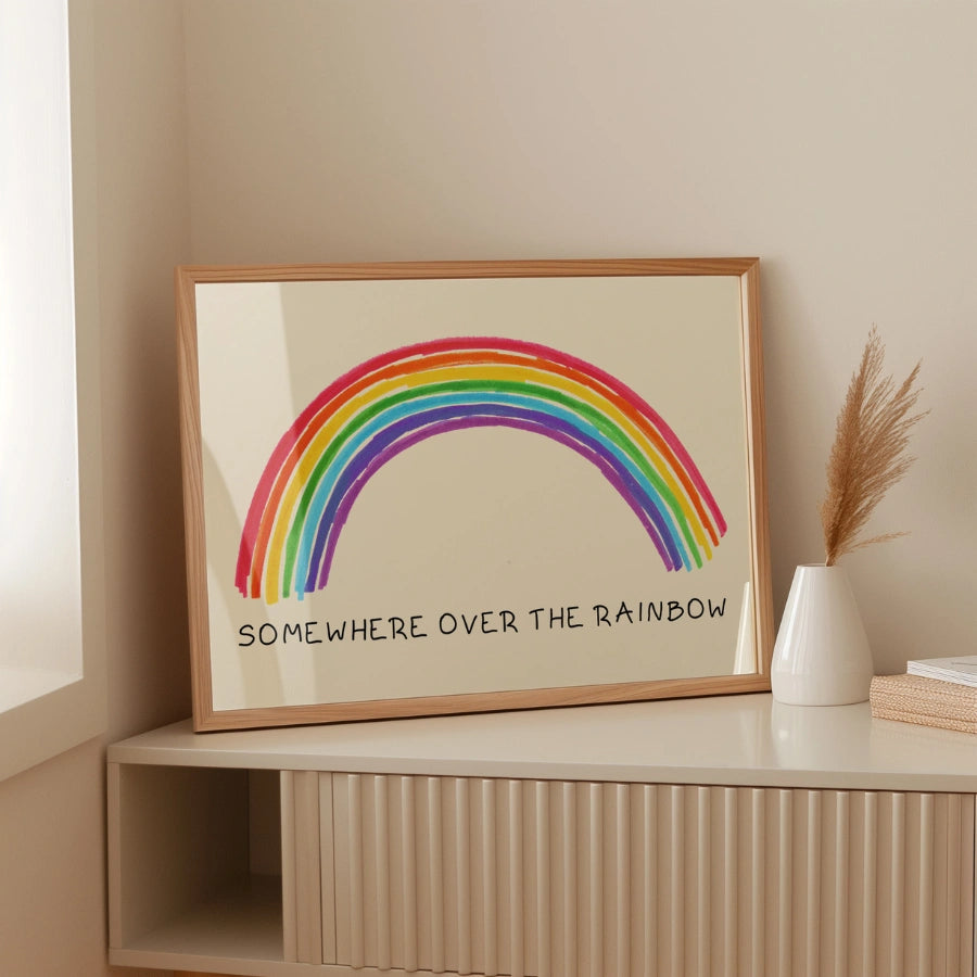 Rainbow Nursery Print – Wall Art for Kids Room