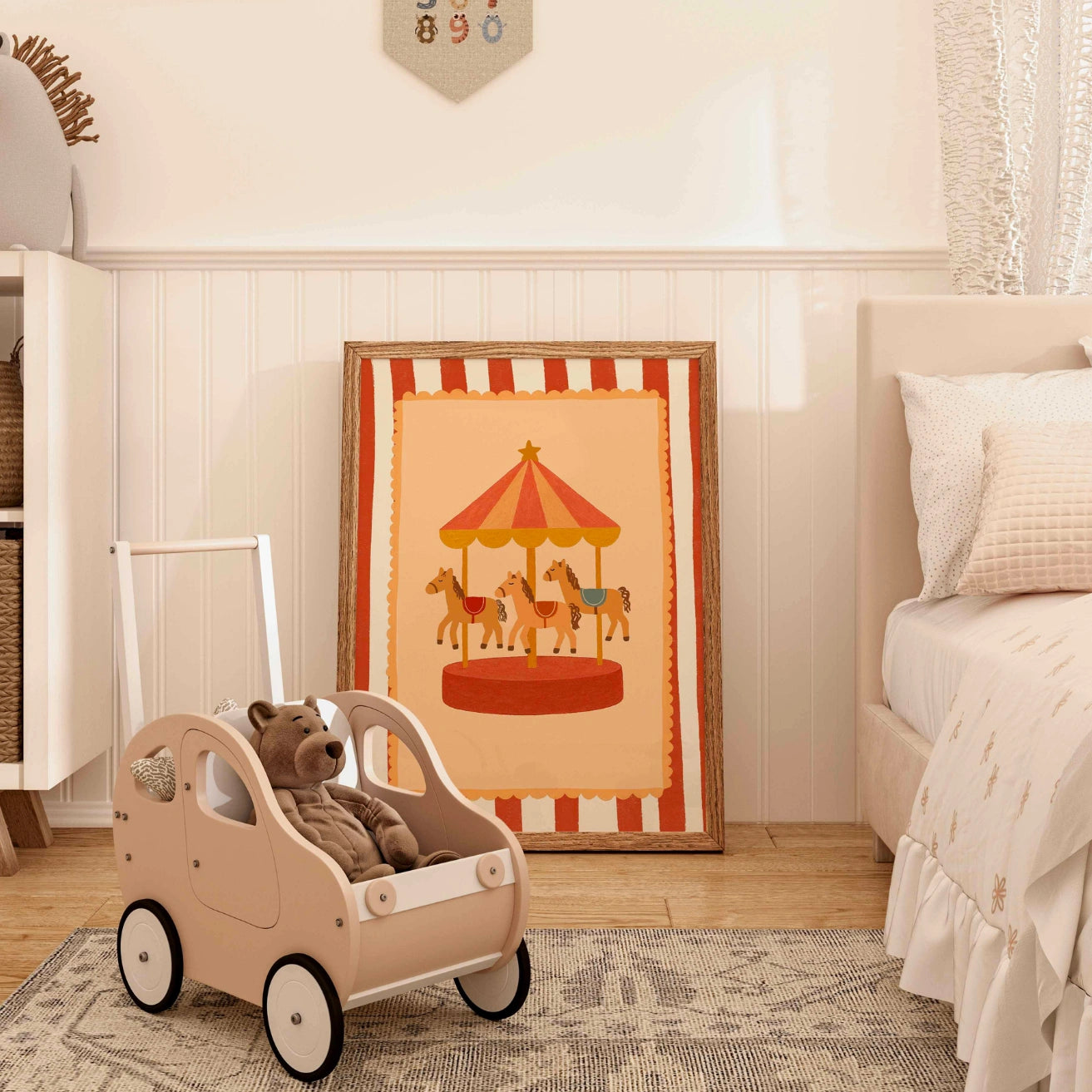 Carousel Horse Nursery Print