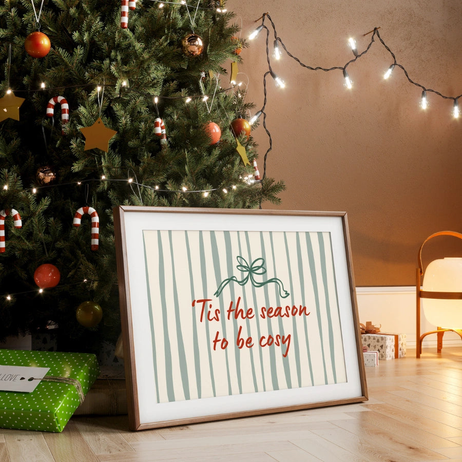 Tis the Season – Cozy Christmas Wall Art Print