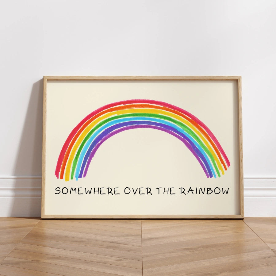 Rainbow Nursery Print – Wall Art for Kids Room