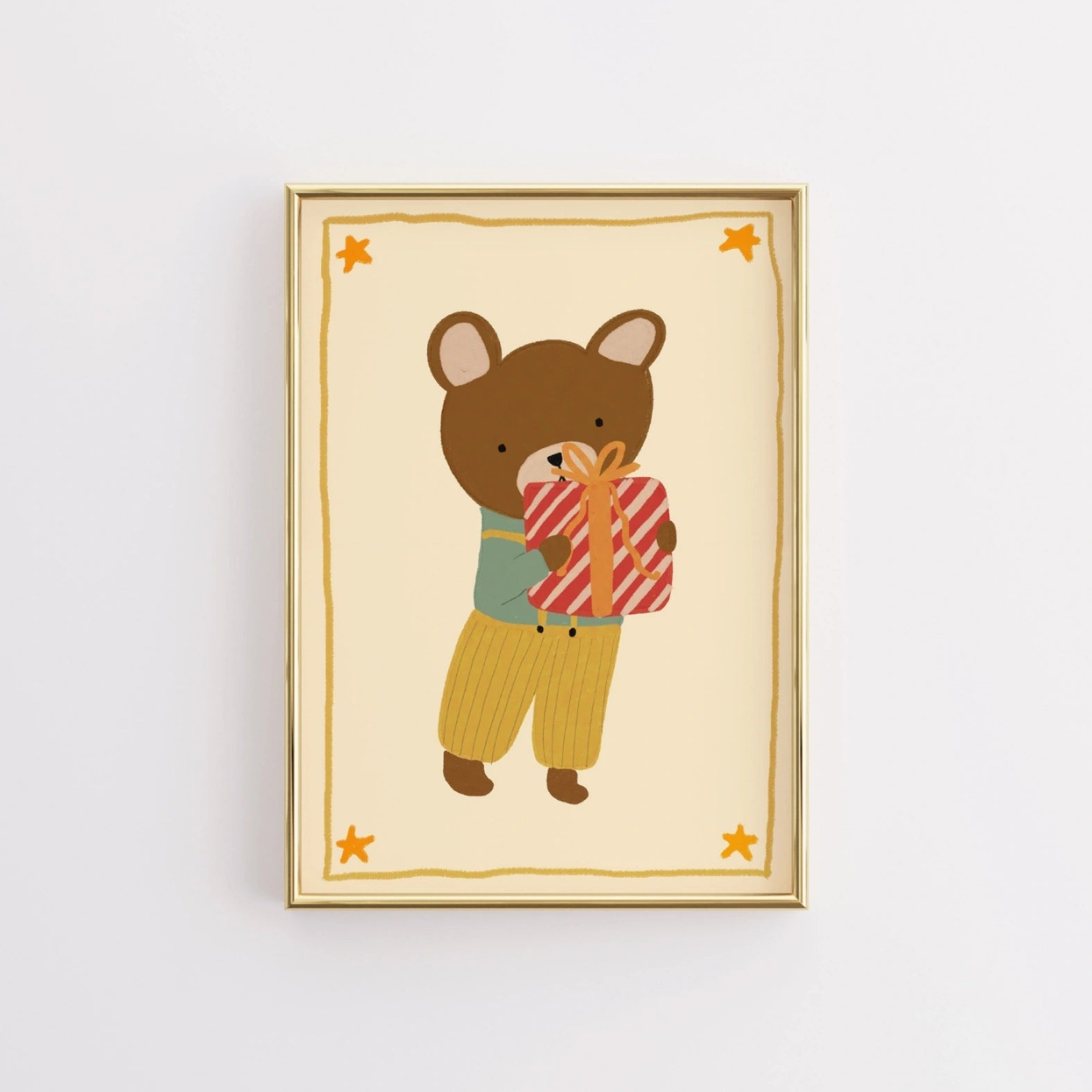 Christmas Bear with Gift