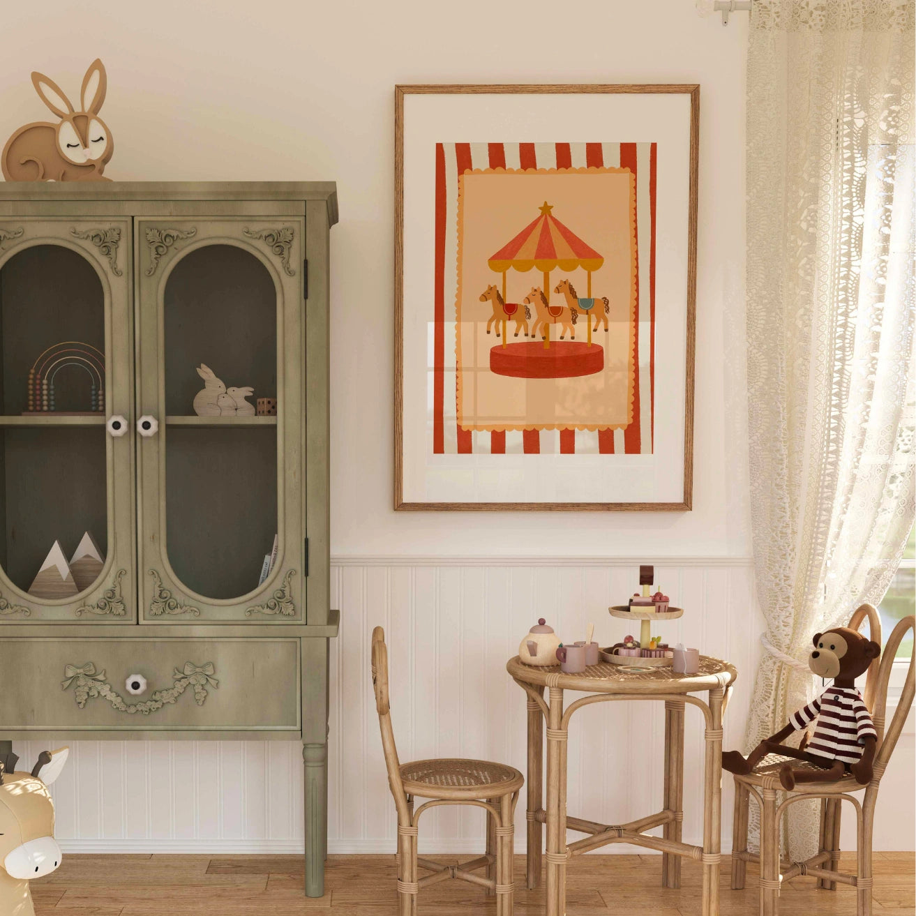 Carousel Horse Nursery Print